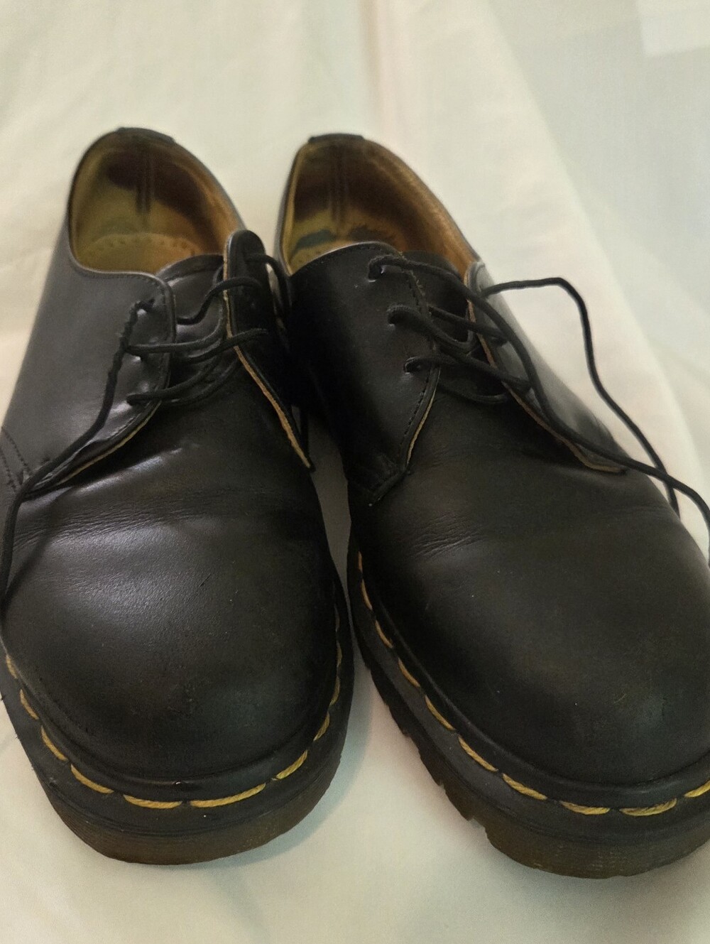 Vintage Dr. Martens Black Leather Lace Up Oxfords  Men 8s